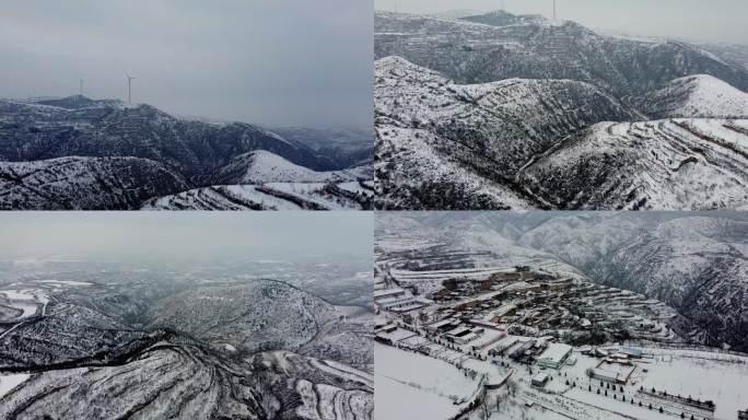 中条山雪景