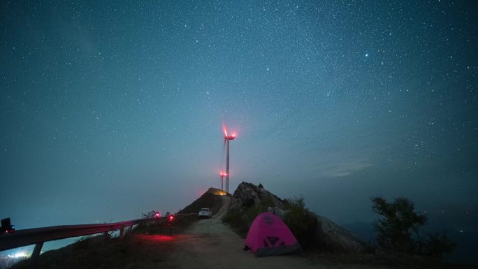 湖南衡阳衡东鸡公岩星空延时摄影