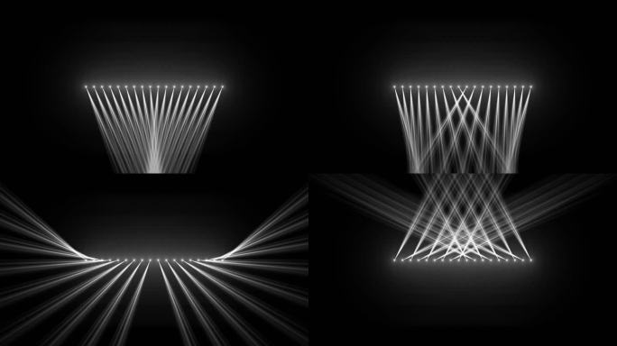 4K白色动感灯光秀