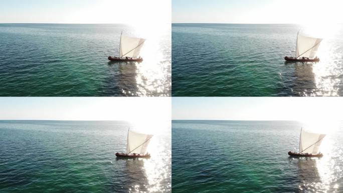 马达加斯加渔船小船大海