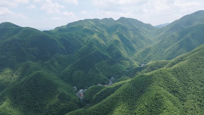 原创4K鹭鸟镇自然风光大山深处山坳