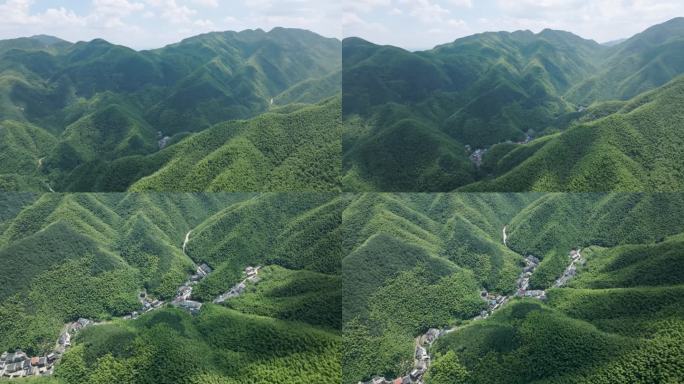 原创4K鹭鸟镇自然风光大山深处山坳