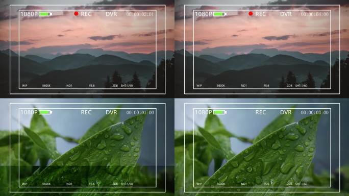 相机拍摄界面VCR视频取景框