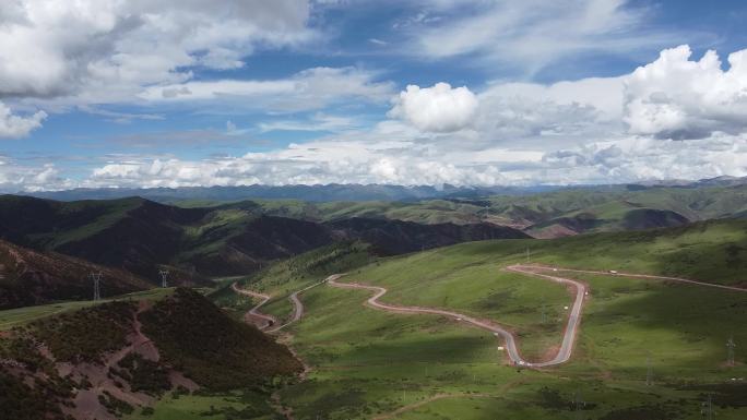 西藏 昌都 拉乌山 航拍 2K 原素材