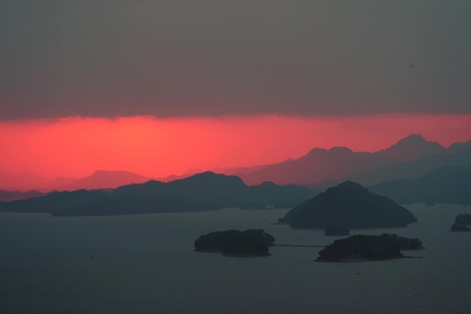 千岛湖 日落延时