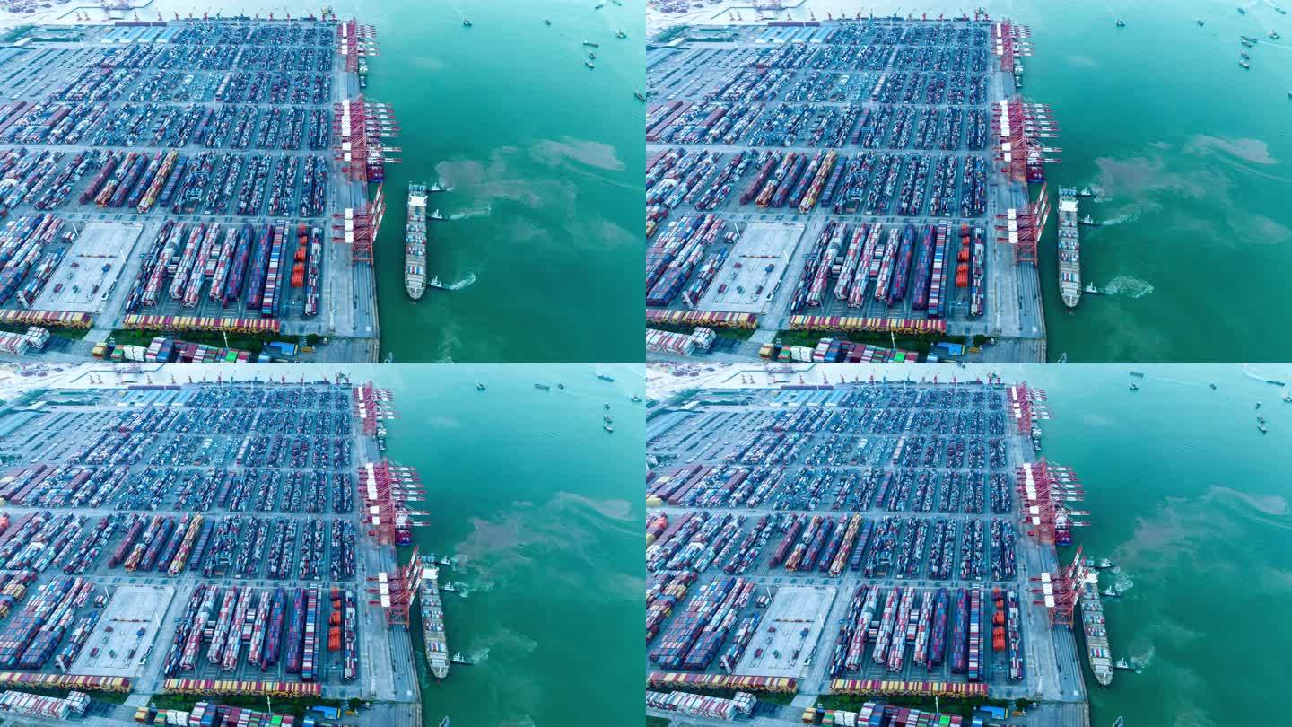 【4K超清延时】广州南沙港集装箱码头延时