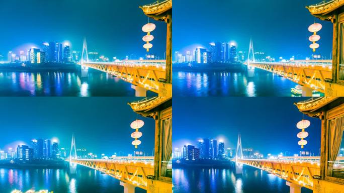 重庆城市建筑景观之夜