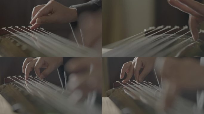 「有版权」MINI拍摄弹古筝特写合集4K