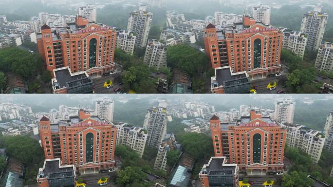 重庆北碚国家级科技企业孵化器大楼航拍