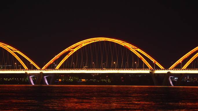 长沙福元路大桥夜景