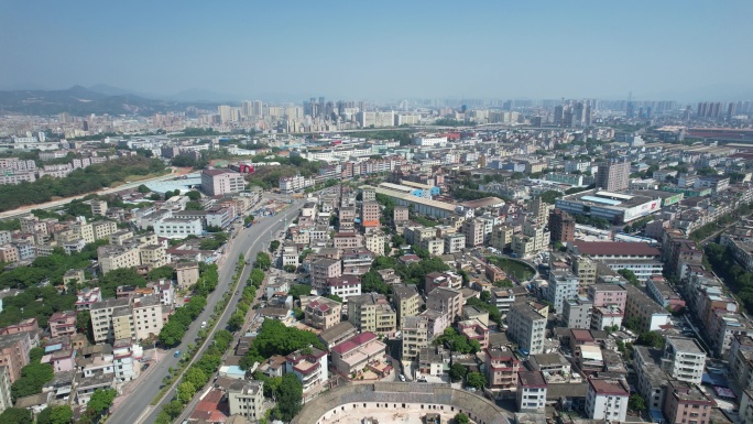 【正版素材】深圳坪山区坑梓街道全景