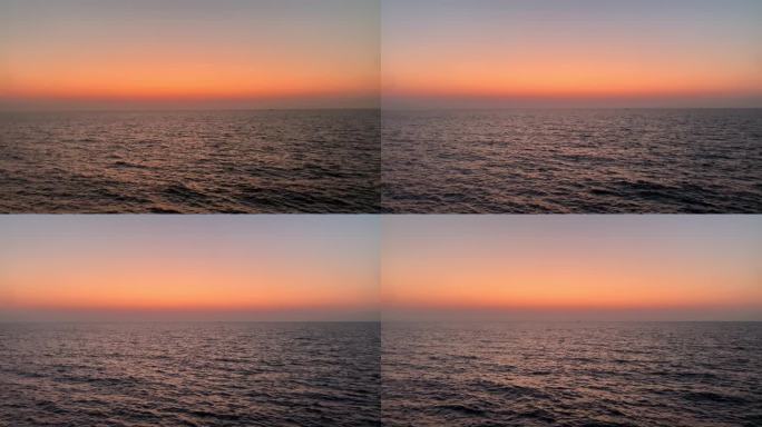 大海平面日出东方超清4K视频霞光素材