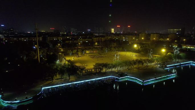 锦州城市夜景航拍