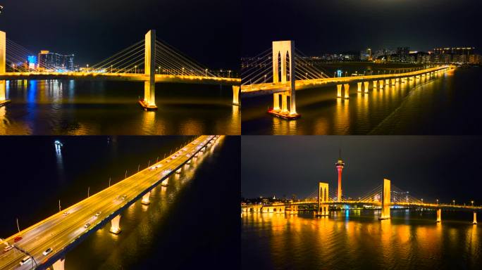 西湾大桥夜景【4K】