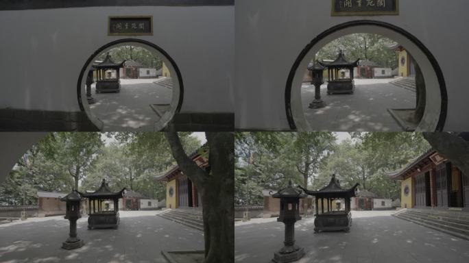 「有版权」LOG江南园林月洞门4K5