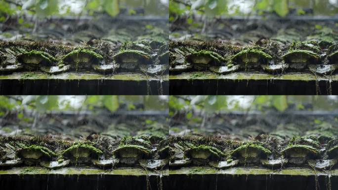 江南烟雨，屋檐细雨话离别