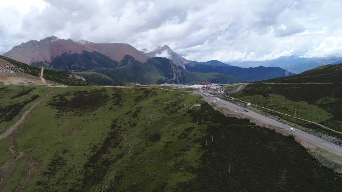 航拍高山植被