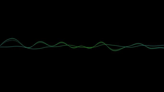 音频波形图 粒子线性AE模板