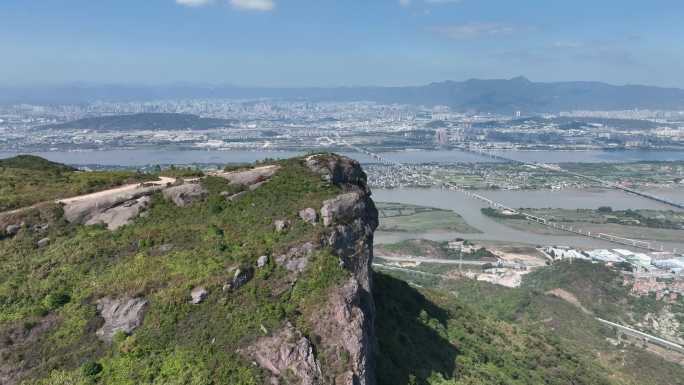 原创 福州五虎山乌龙江城市自然风光航拍