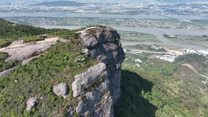 原创 福州五虎山乌龙江城市自然风光航拍