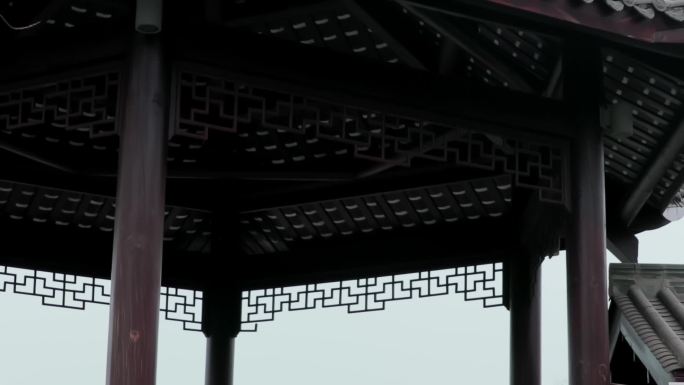 【原创版权】古建筑群仿古建筑公园凉亭