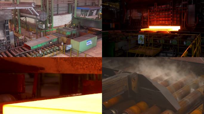 钢铁厂钢铁钢板炼造生产流水线合集7