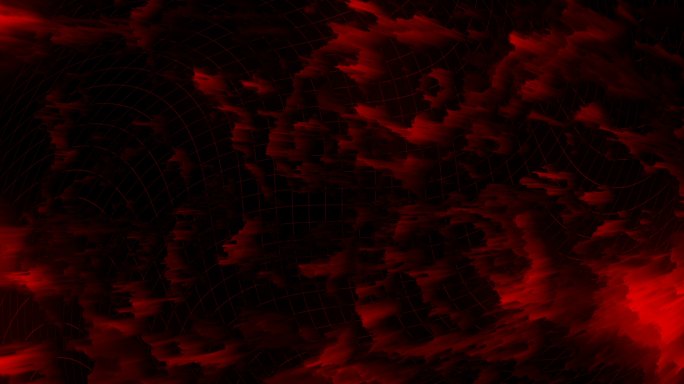 【超清8K】抽象艺术红色像素循环背景05