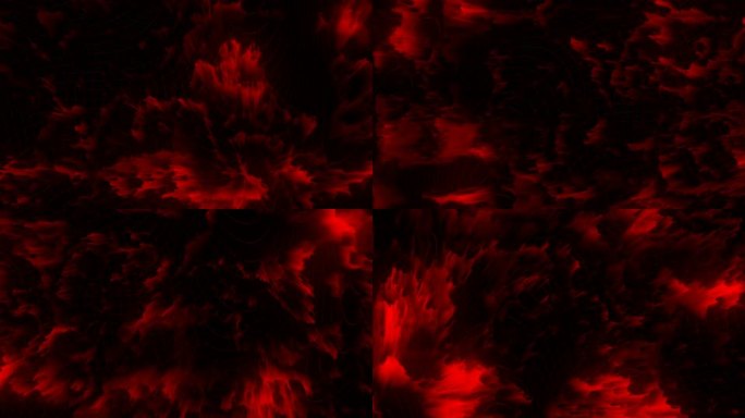 【超清8K】抽象艺术红色像素循环背景05