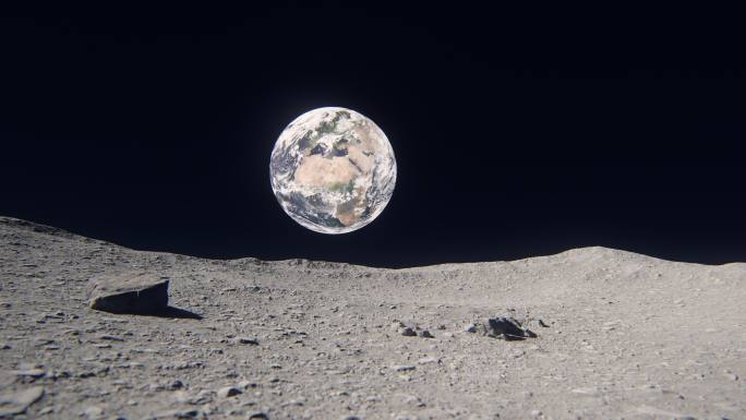 从月球看地球宇航员登陆月球外星球