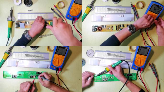 小型LED灯变压器测量焊接电工特种作业