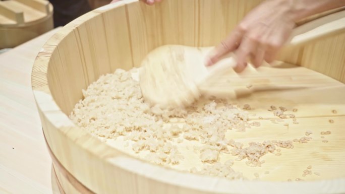 日式寿司米饭炙烤现场制作精致料理