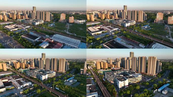 4K原素材-航拍上海嘉定汽车城