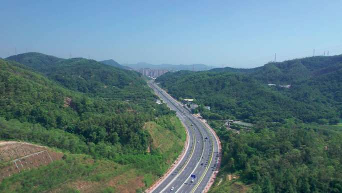 中国高速基建绿色道路穿山高速