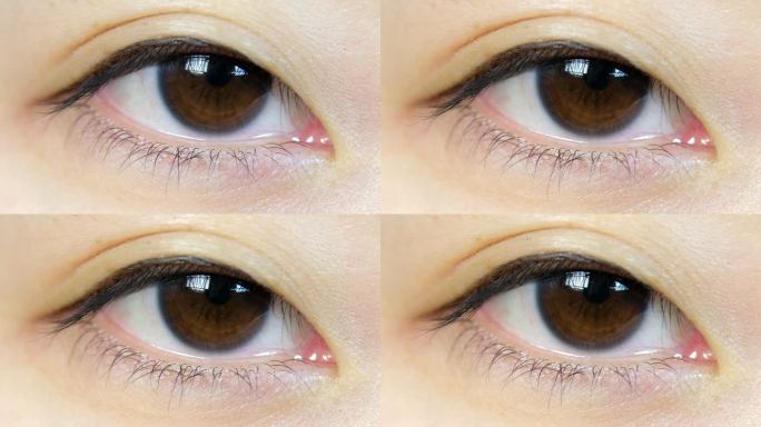 日本女性眼球宏眼神眼睛疾病眨睛闭眼