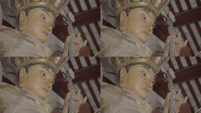 「有版权」原创寺庙里四大天王雕像4K4