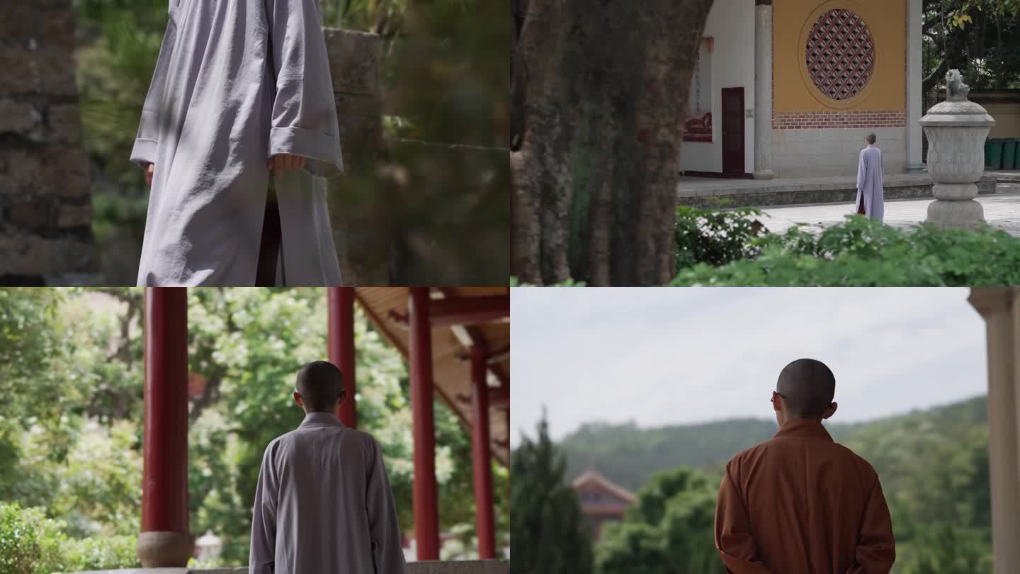 修行僧人和尚尼姑寺庙佛教