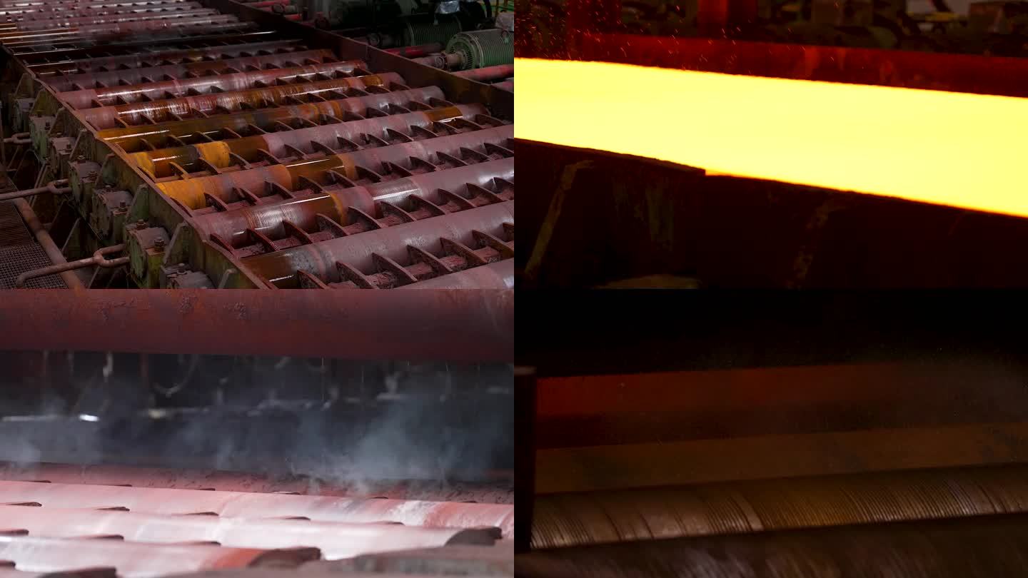 钢铁厂钢铁钢板炼造生产流水线合集3