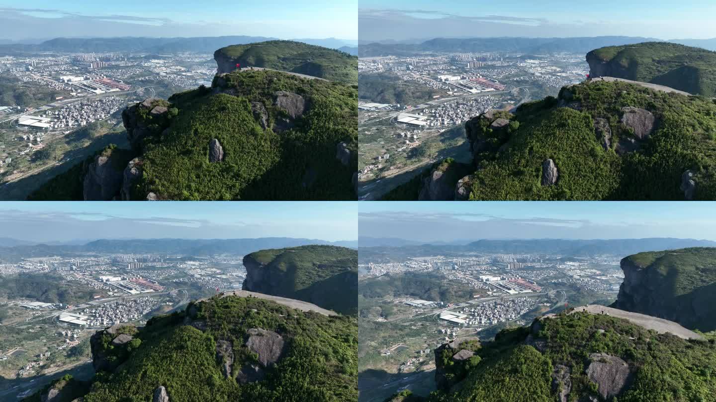 福州五虎山乌龙江城市自然风光航拍