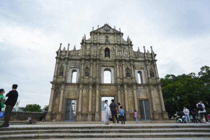 澳门大三巴牌坊澳门地标澳门旅游景点