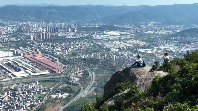 原创 福州五虎山闽侯城市风光航拍