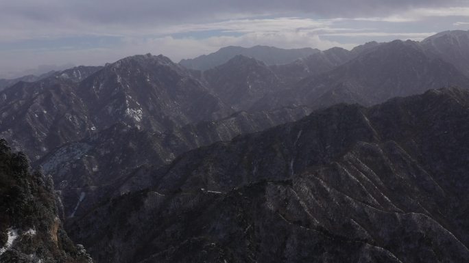 陕西秦岭山脉南五台航拍