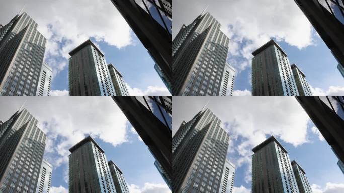 现代蒙特利尔摩天大楼顶级4k分辨率视频