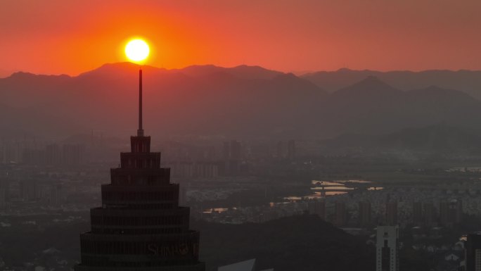 绍兴迪荡新城航拍