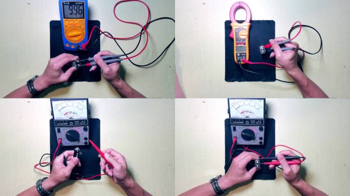 电工特种作业多种万用表测量电池素材大全