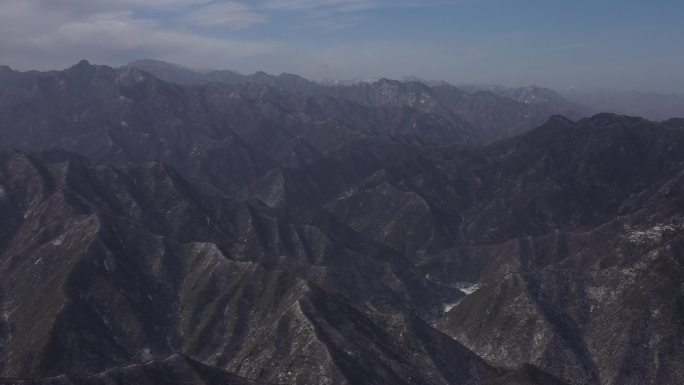 陕西秦岭山脉南五台航拍