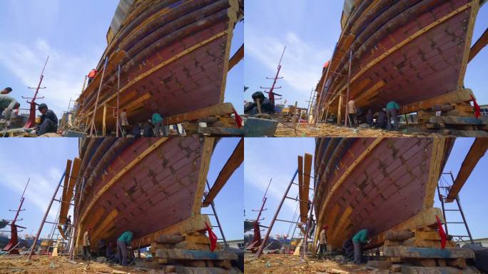 造船厂 船只建造 工程建设 建筑工地