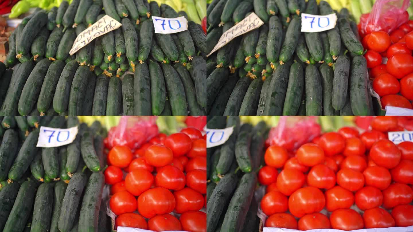 市场上的蔬菜菜市场国外外国