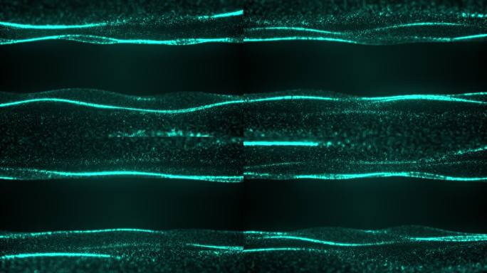 科技感蓝色波浪唯美舒缓海洋粒子背景