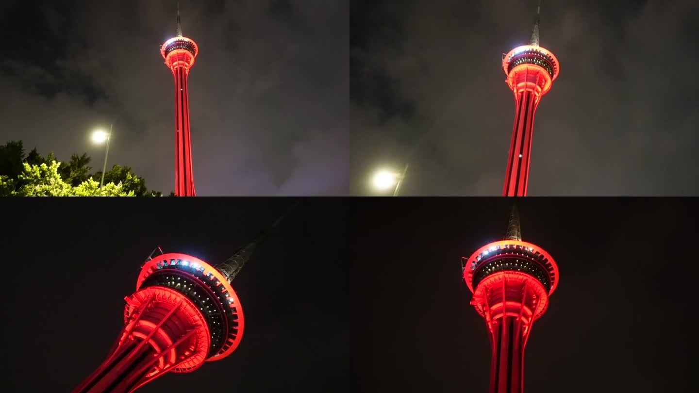 索尼ZV-1实拍夜景澳门旅游观光塔