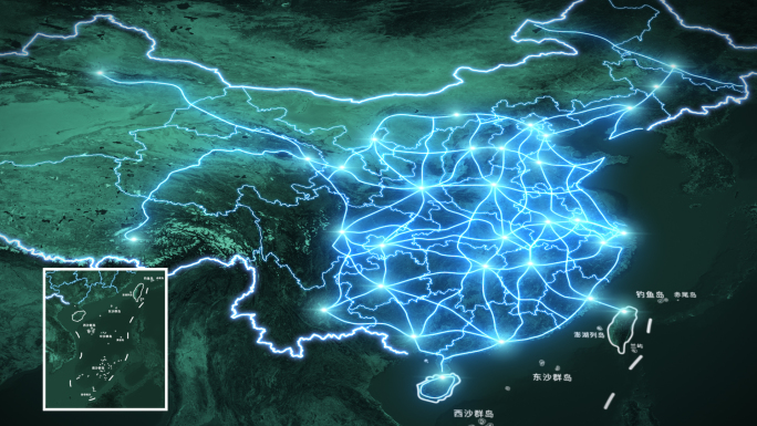 八纵八横交通路网地图